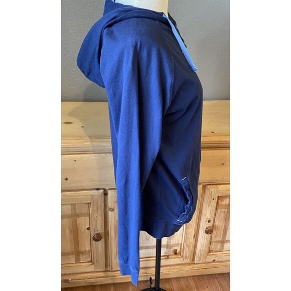 Tampa Bay Rays Jacket Women’s Size Medium Hooded Nike Swoosh Baseball Navy Blue - Picture 5 of 10